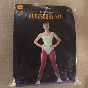 New Teen / Women’s 80s Aerobics Jane Fonda  Halloween Costume‎ Accessory Kit